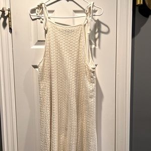 ELOQUII, cotton crochet tank dress, size 14/16